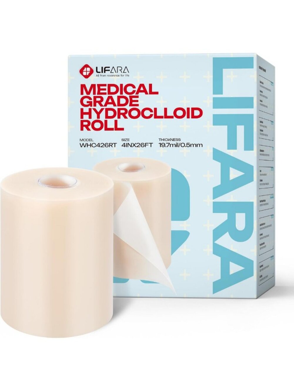 Extra Large Hydrocolloid Bandages - Waterproof, Cut-to-Size Wound Care Roll